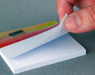 Bloc papel reposicionable