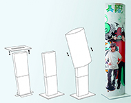 Totem Carton Compact Totem Carton Compact