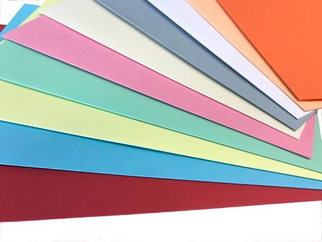 Chemise papier cartonné différentes couleurs