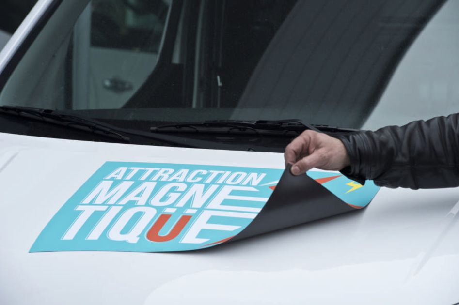 Autocollant magnétique de logo de publicité imprimé par coutume, aimant de  voiture pour la publicité - AliExpress