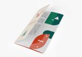 Dépliant papier texturé - 2 rainages décalés roulés - A4 - 250g Tradition extra blanc