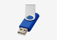 Clé USB ouverte bleue royal rotative