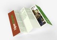 Dépliant papier recyclé - 5 plis accordéon - A2 - 135g offset recyclé non blanchi