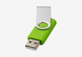 Clé USB ouverte vert citron