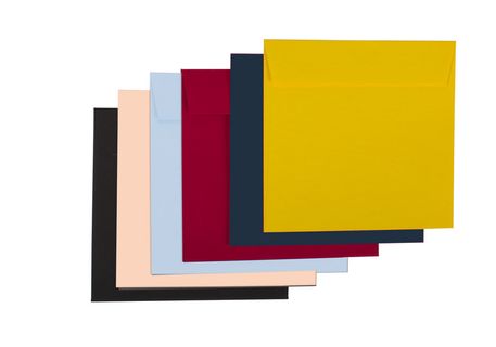 Enveloppe spéciale, papier couleur