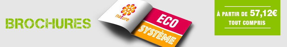 Impression de brochure grâce au calculateur Exaprint