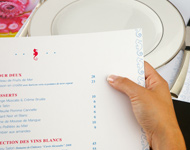 Menu dépliant Menu dépliant