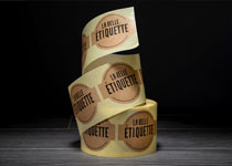 Étiquette support Kraft naturel Etiquette support Kraft naturel