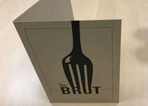 Menu papier Kraft Menu papier Kraft